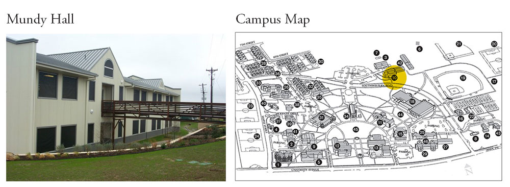 Southwestern University Campus Map Packet Pickup | Jameson 5K At Southwestern University, Georgetown, Texas